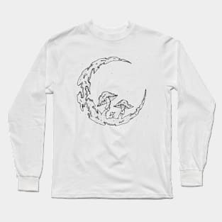 Moon and mushrooms Long Sleeve T-Shirt